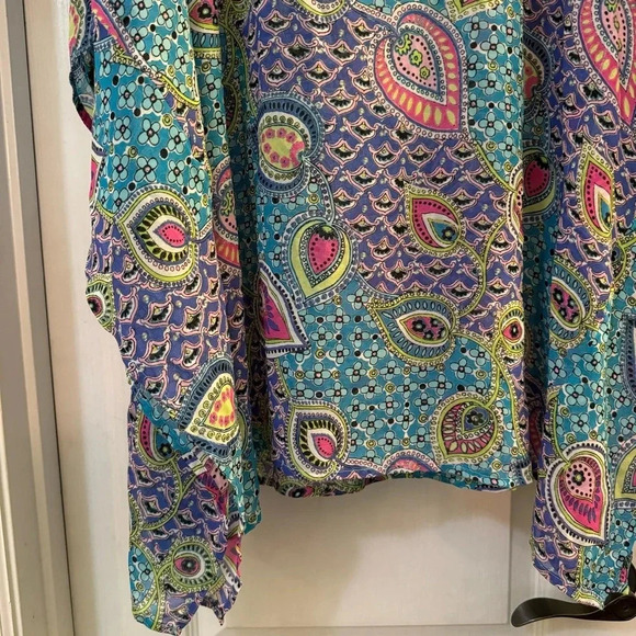 Kim Rogers Short Sleeve Blouse Size S/M - Picture 5 of 7